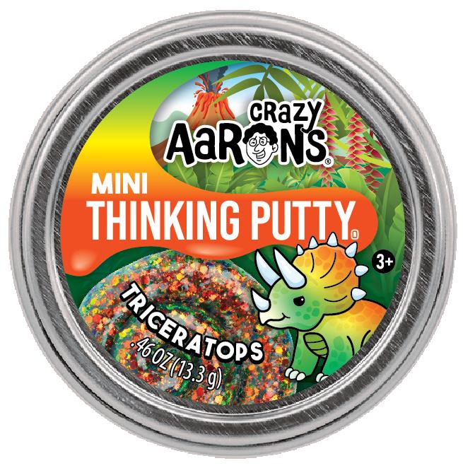 Crazy Aaron's Triceratops 2" Mini Thinking Putty