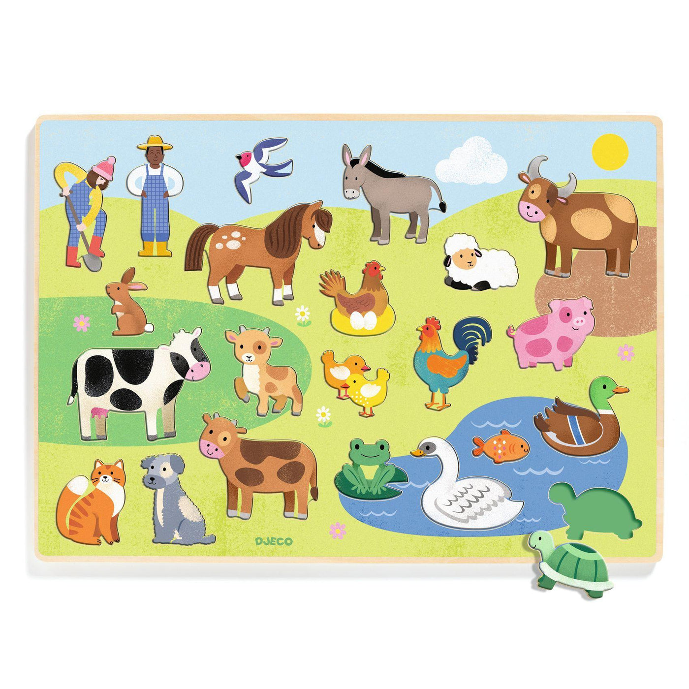 Djeco Campo Puzzlo Wooden Puzzle