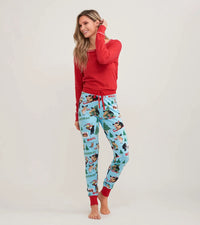 Holiday Red Women's Stretch Jersey Top 🍁 Little Blue House