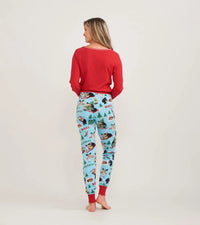 Holiday Red Women's Stretch Jersey Top 🍁 Little Blue House
