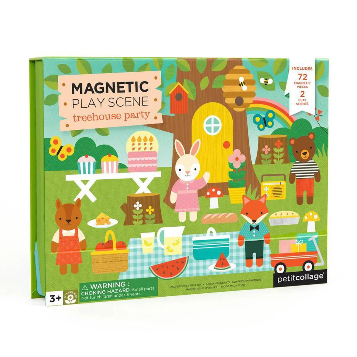 Petit Collage Treehouse Party Magnetic Play Scene