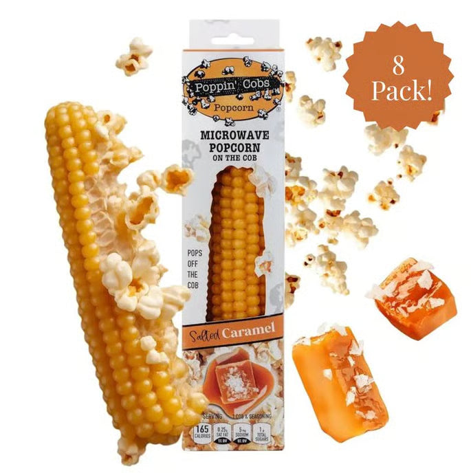 Poppin Cobs Microwave Popcorn - Salted Caramel