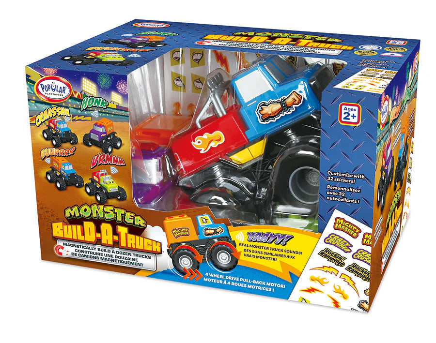 Popular Playthings Magnetic Monster Build-A-Truck