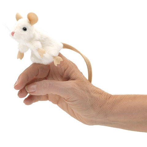 Folkmanis Mini White Mouse