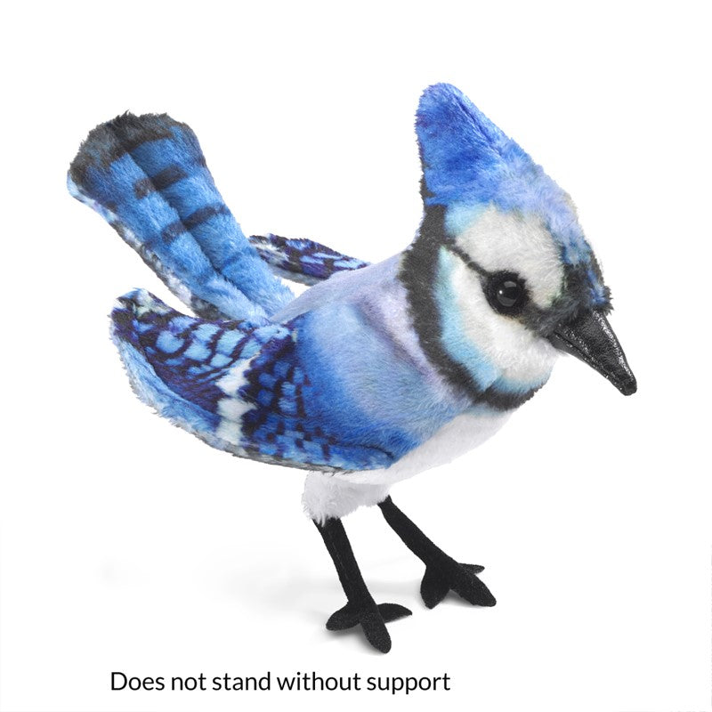 Folkmanis Mini Blue Jay Finger Puppet
