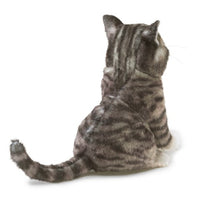 Folkmanis Mini Grey Tabby Cat Finger Puppet