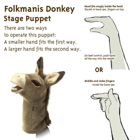 Folkmanis Donkey Stage Puppet