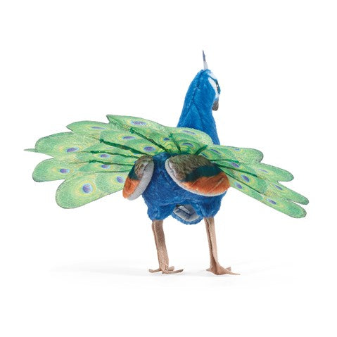 Folkmanis Mini Peacock Finger Puppet