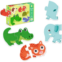 Djeco Animals Puzzle Duo