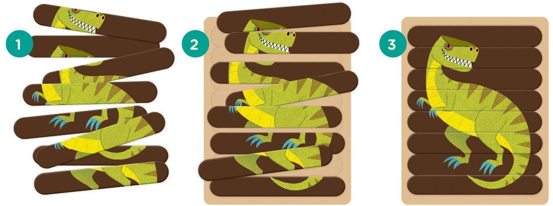Mudpuppy Mighty Dinosaurs Puzzle Sticks