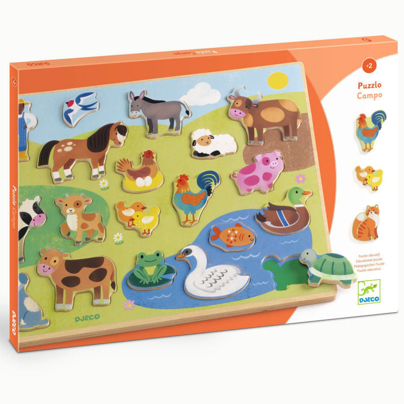 Djeco Campo Puzzlo Wooden Puzzle