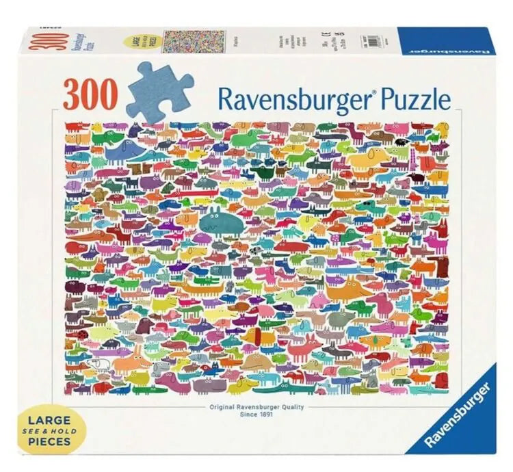 Ravensburger 397 Dogs & One Cat 300 Piece Puzzle