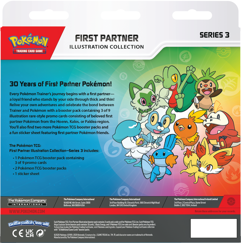 POKEMON FIRST PARTNER ILLUSTRATION COLLECTION SERIES 3