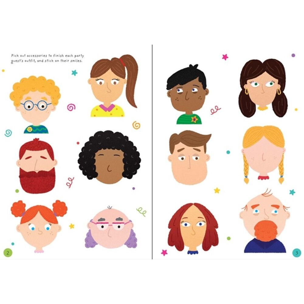 Usborne Minis Funny Faces Sticker Book