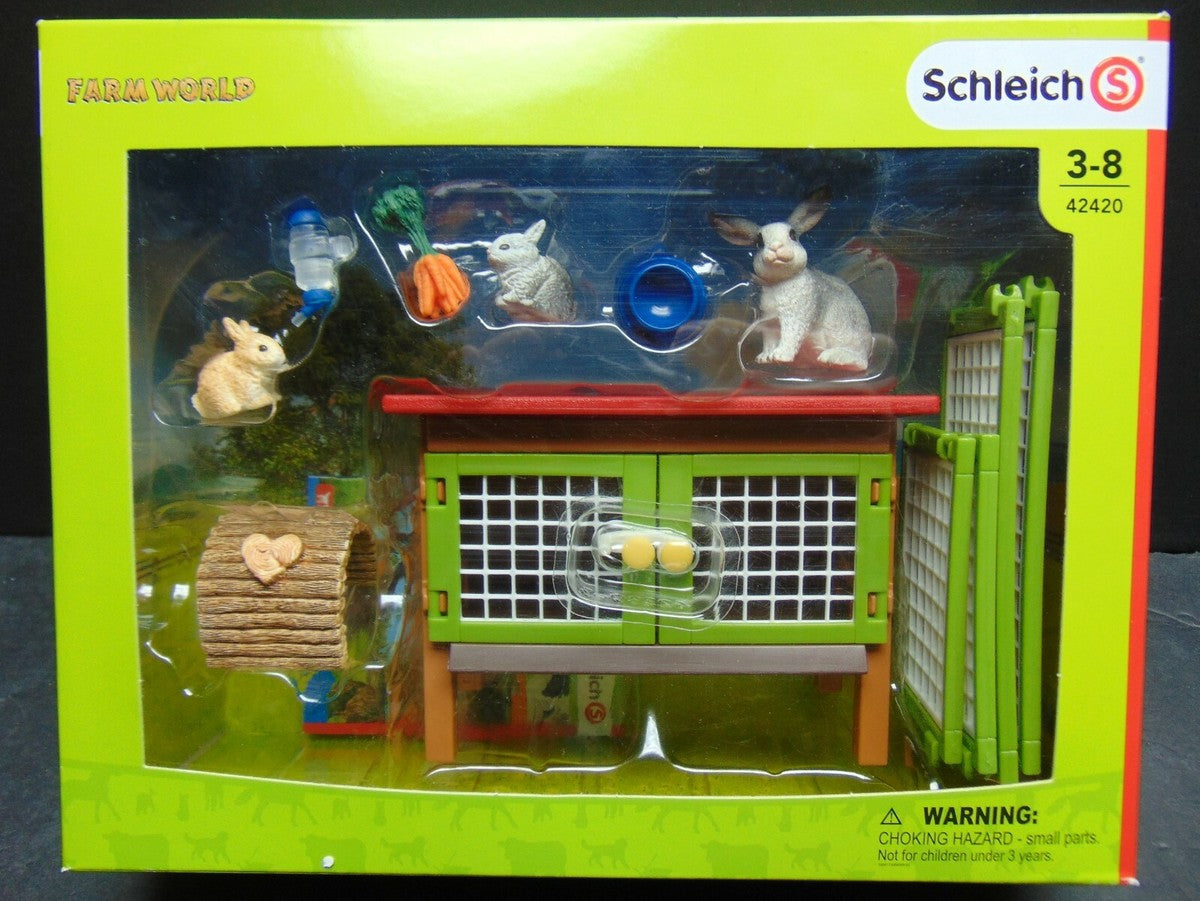 Schleich Farm World Rabbit Hutch