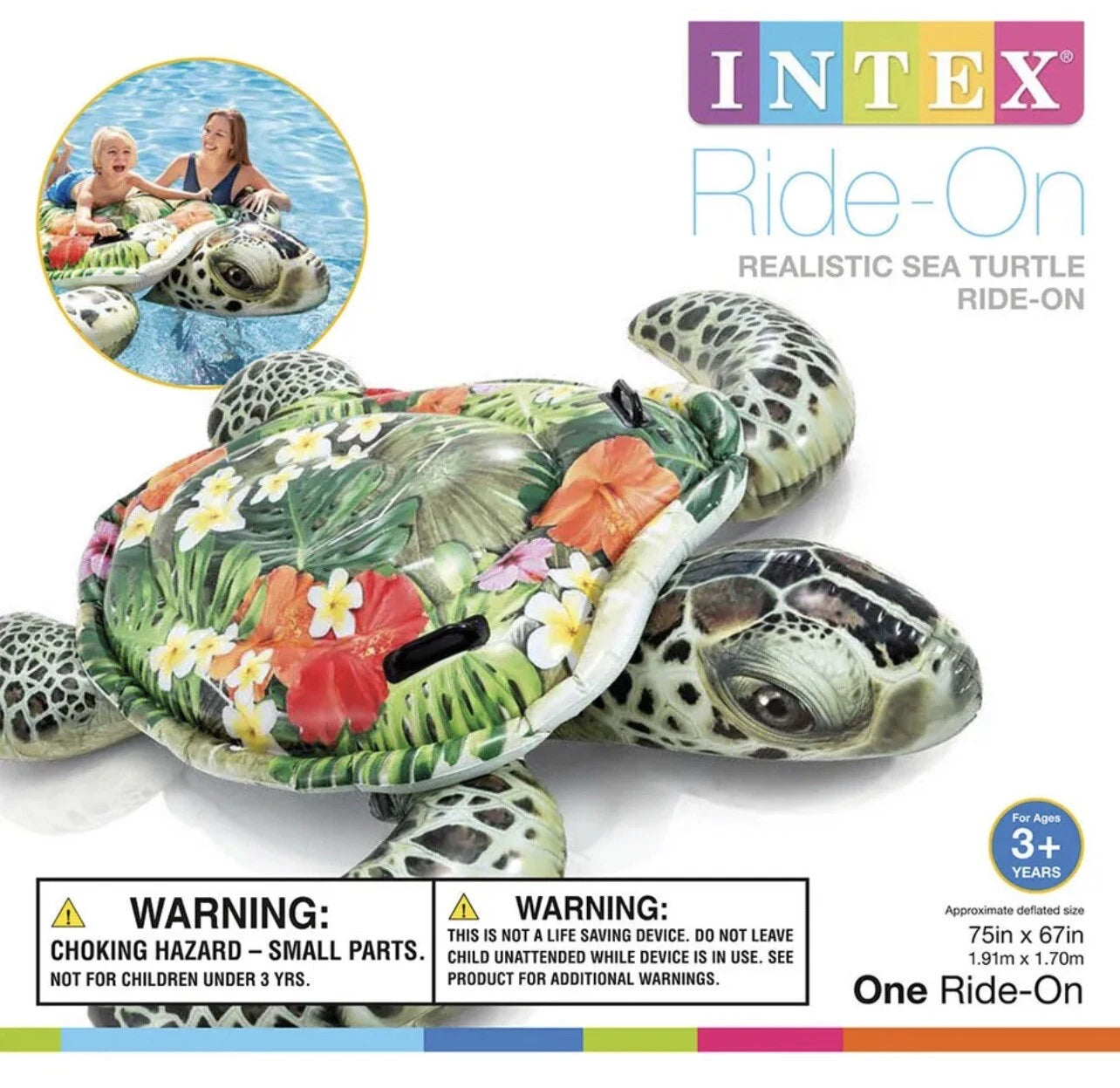 Intex Realistic Sea Turtle Ride On