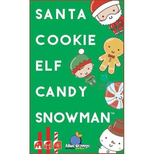 Blue Orange Santa Cookie Elf Candy Snowman