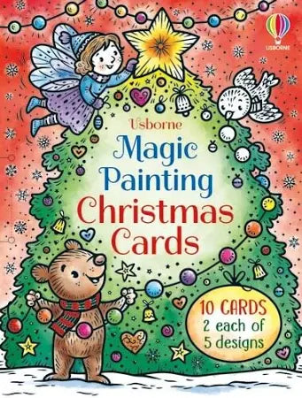 Usborne Magic Painting Christmas Cards - 10 Cards