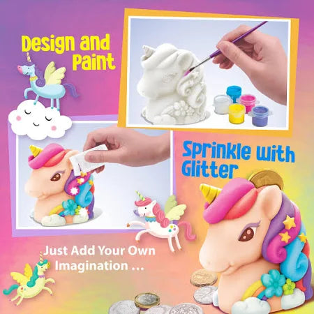 4M Glitter Unicorn Bank
