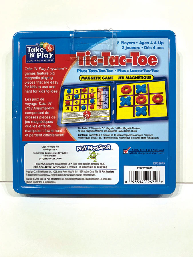Play Monster Take N Play Tic Tac Toe Game Tin