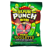 Sour Punch Bites Pickle Roulette Peg Bag