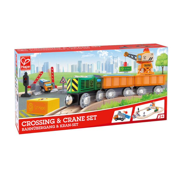 Hape Crossing & Crane Set