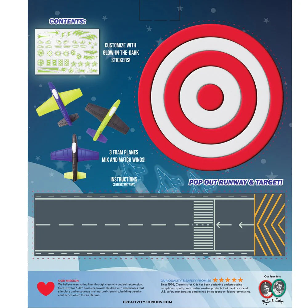 Creativity For Kids Stunt Squadron Glow in the Dark Foam Fliers