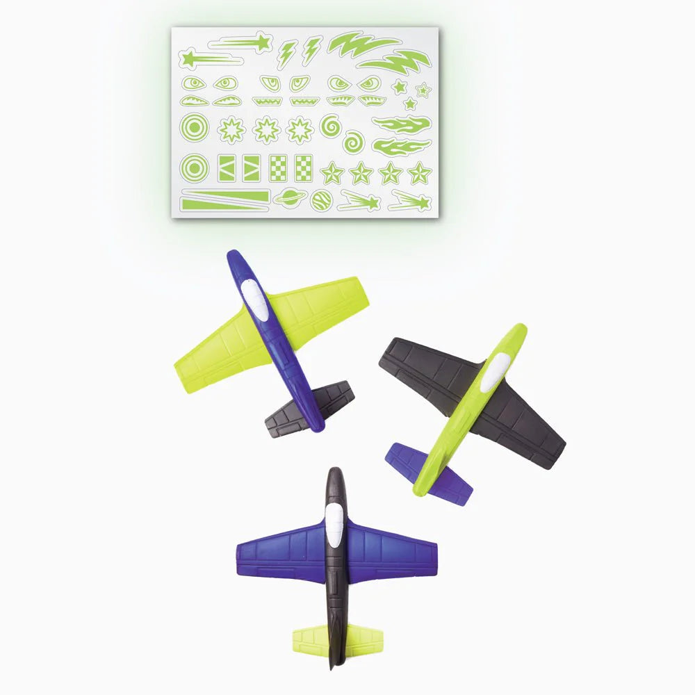 Creativity For Kids Stunt Squadron Glow in the Dark Foam Fliers