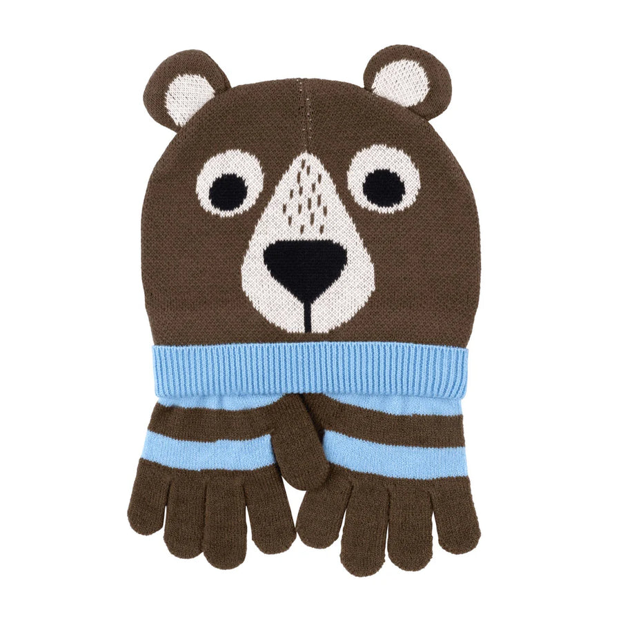 Zoocchini Bear Hat/Gloves Set 1-3yrs