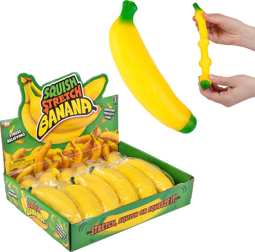 The Toy Network Squeeze Banana 5.5"