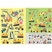 Usborne Little First Stickers Diggers and Cranes