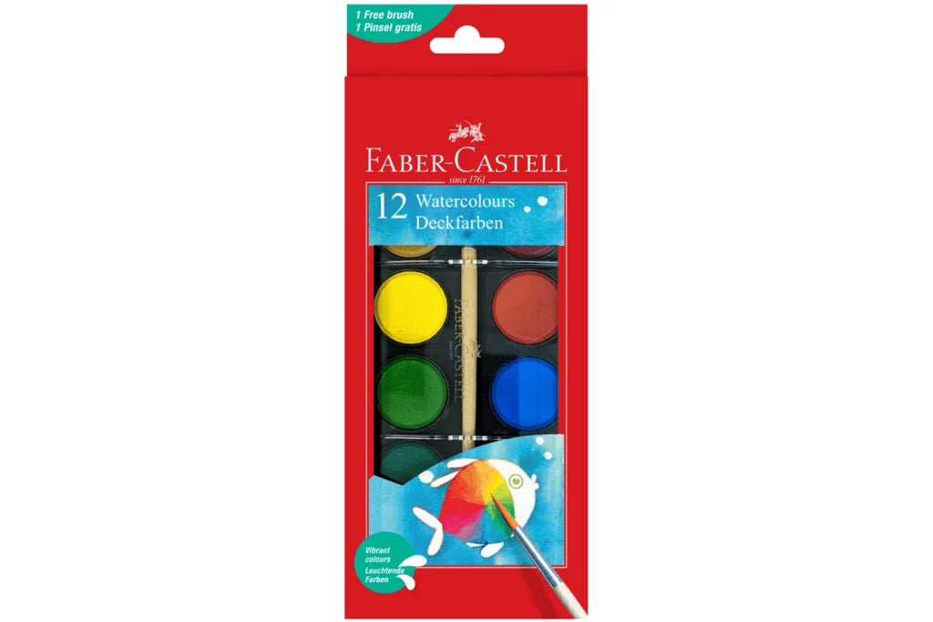 Faber-Castell 12 Count Watercolour Paints