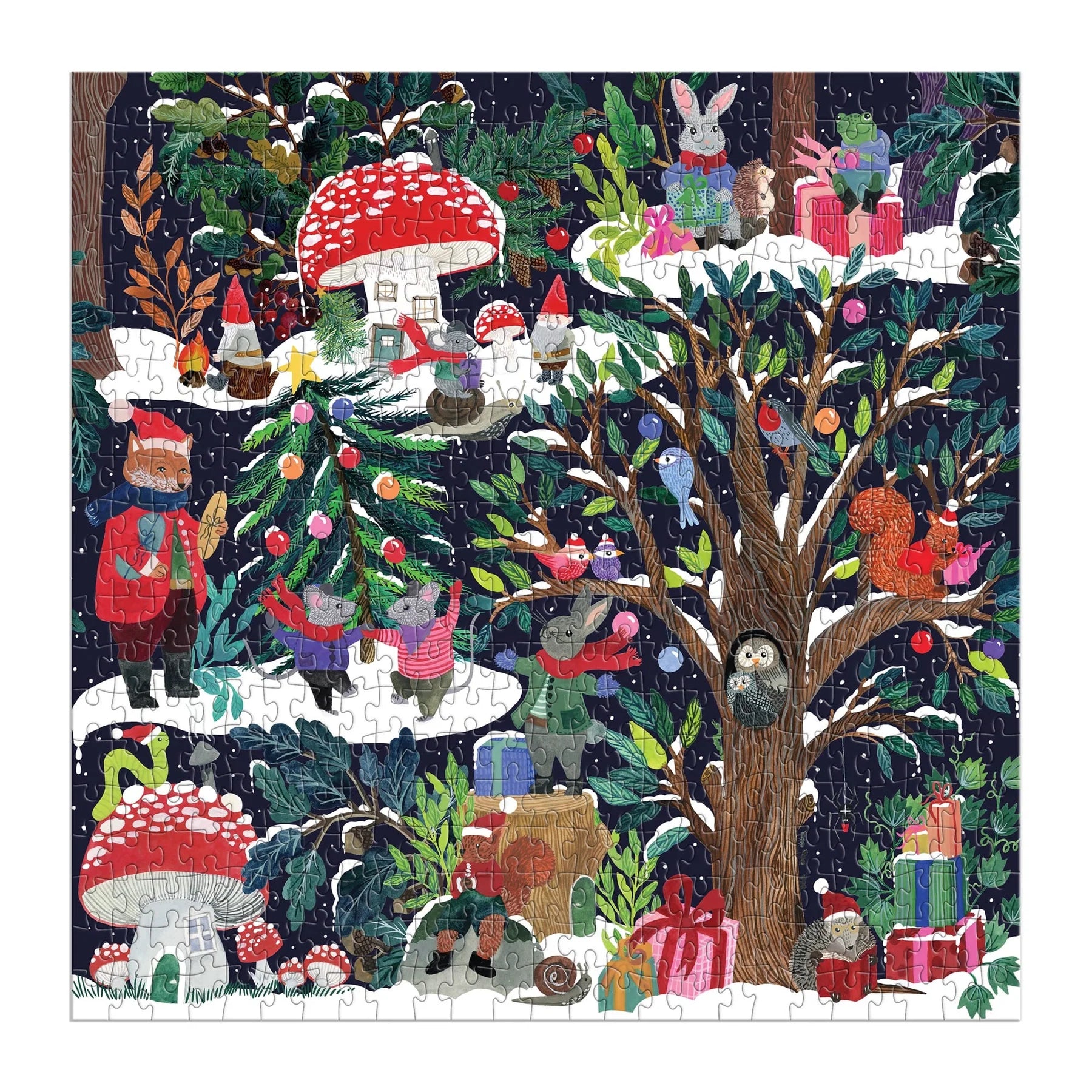 Galison Yuletide Forest 500pc Puzzle
