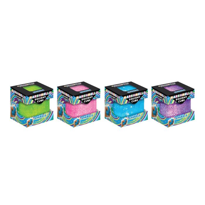 Zorbitz Marshmello Squishy Sparkle Cube